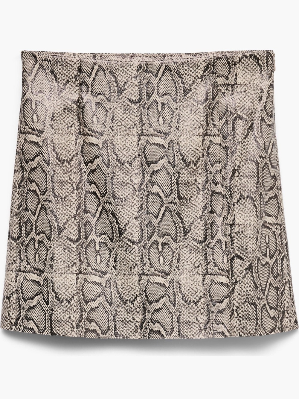 VERO MODA Nelly High Waist mini skirt faux snake skin animal print medium NWT